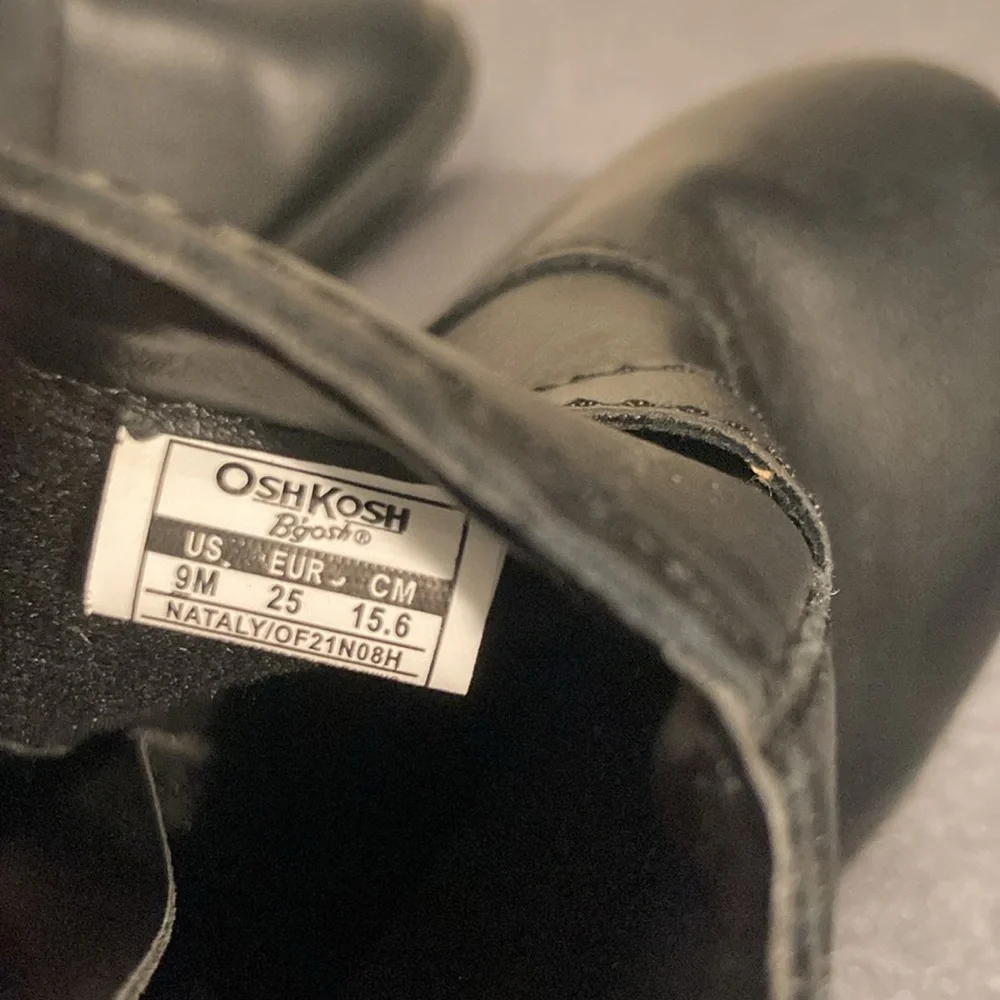 OshKosh Black Ankle Boots Kids